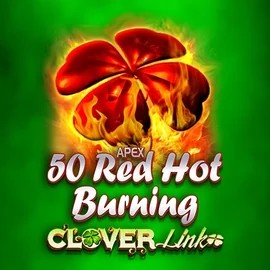 50 Red Hot Burning Clover Links online game logo by Novomatic on legiano-gr.com