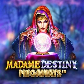 Madame Destiny Megaways online game logo by Pragmatic Play on legiano-gr.com