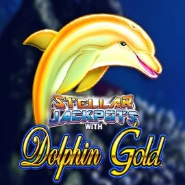Official Jackpots logo: Dolphin Gold with Stellar Jackpots by Lightning Box Game at Legiano Casino